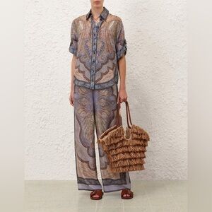 Zimmermann Wanderlust Silk Blouse and Pants Size 2